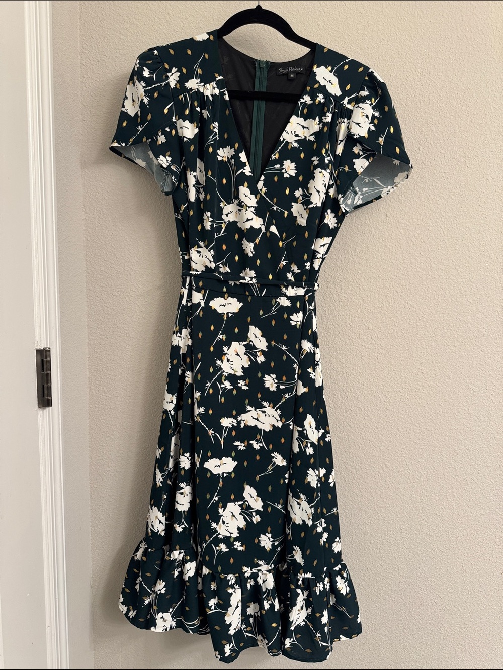 Unique Vintage Faux Wrap Dress